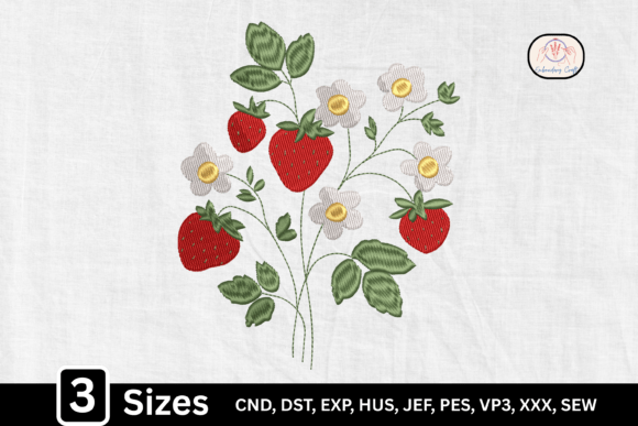 Cottagecore Floral Strawberry Embroidery Review