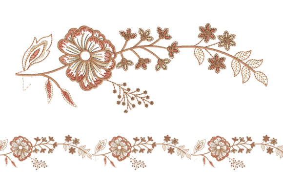 Creative Floral Border Embroidery Design Review for Small Business Use