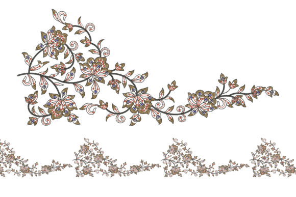 Creative Floral Embroidery Border Design Review for Seasonal Projects