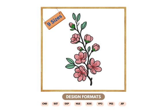 Floral Branch Machine Embroidery Review for Boutique Projects