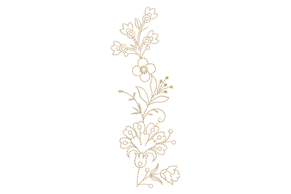Floral Leaves Embroidery Design Review for Apparel Projects