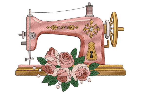 Floral Sewing: A Vintage-Inspired Embroidery Design for Crafters