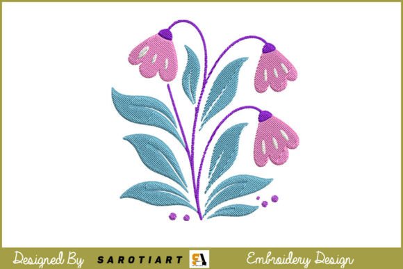 Flowers Boho Embroidery Design Review for Business Use