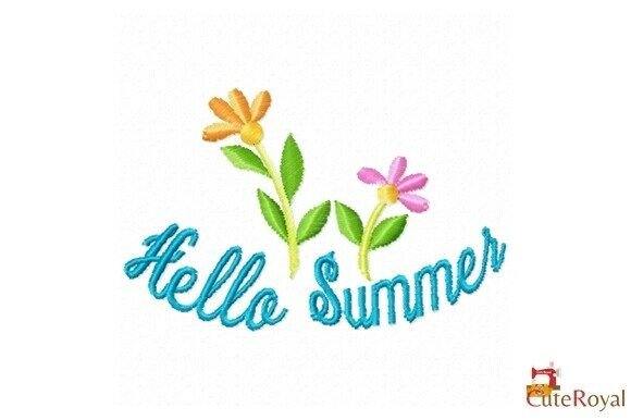 Hello Summer Floral Embroidery Review for Apparel Projects
