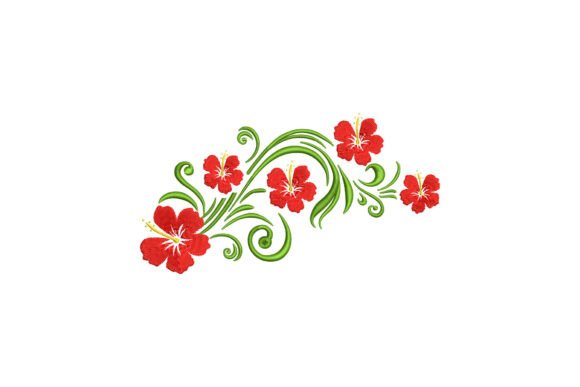 Hibiscus Flowers Embroidery Design: A Subtle Statement for Real Projects