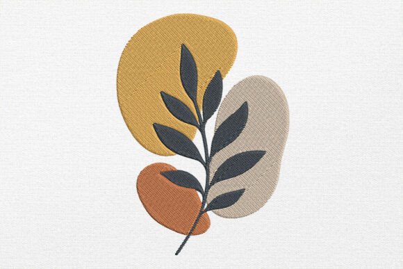 Modern Abstract Embroidery Design Review for Apparel Projects