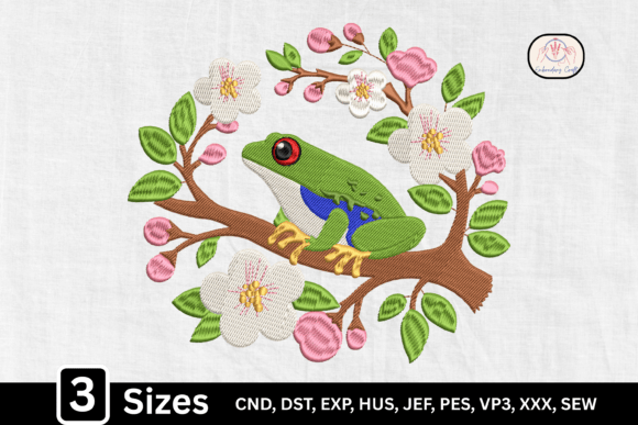 Nature Animal Floral Frog Embroidery Design Review