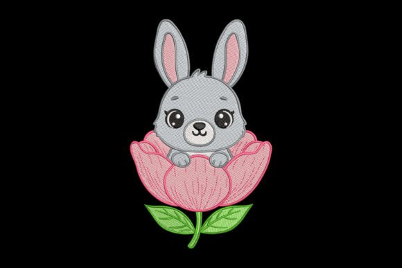 Rabbit in Flowers Embroidery Design Review