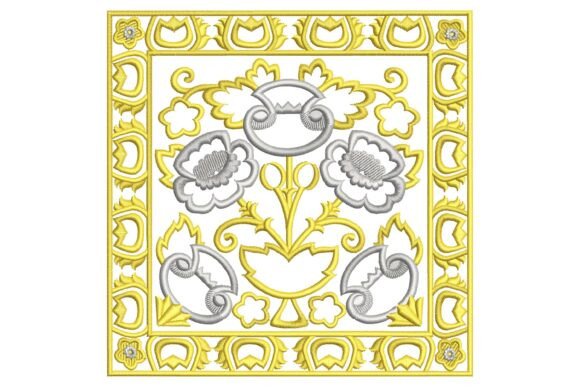Review of Square Flowers Embroidery Design for Handmade Gifts