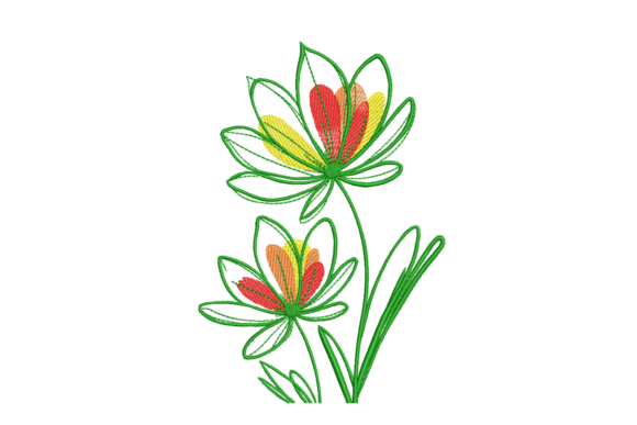 Sketch Flowers – Modern Line Art Review for Embroidery Projects