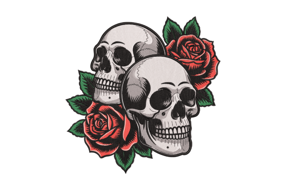 Skull Roses Embroidery Design Review