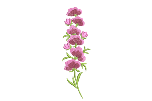 Tall Pink Flowers Embroidery Review for Boutique Apparel
