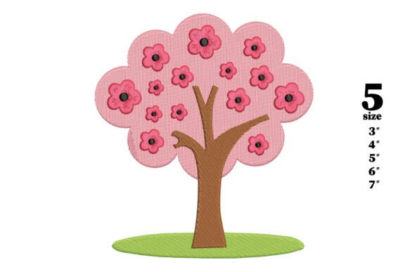 Tree with Flowers Embroidery Design Review