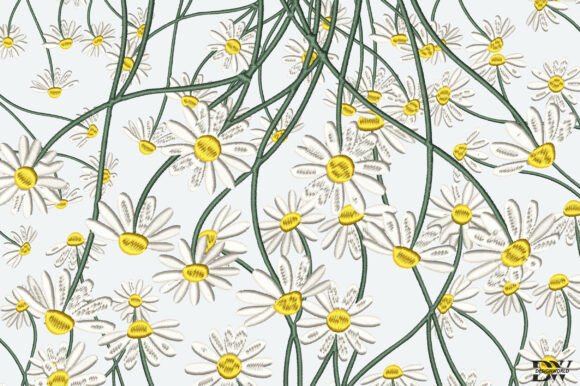 White Daisies Embroidery Design Review