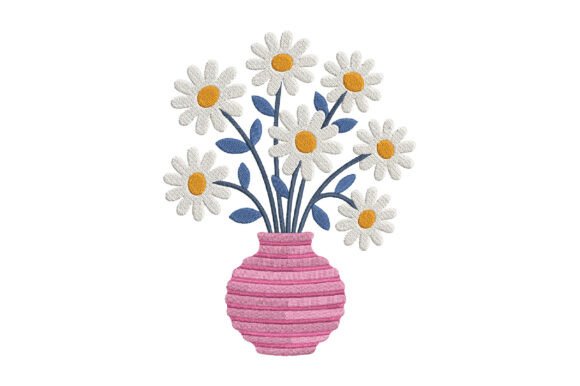 White Daisy Bouquet Embroidery Design Review for Seasonal Use