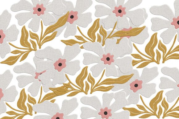 White Flower Embroidery Design Review for Real Projects