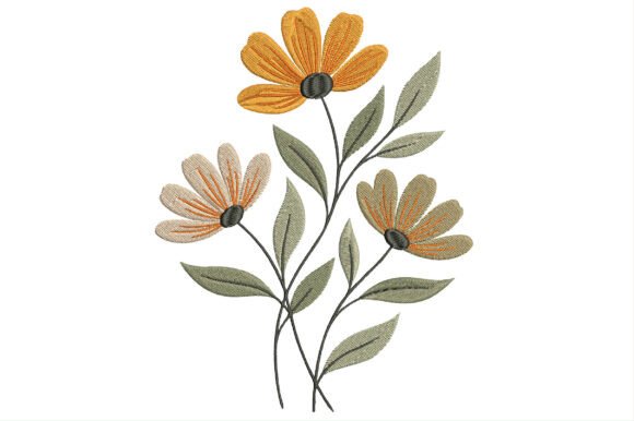 Wildflower Embroidery Design Review for Small Business Merch